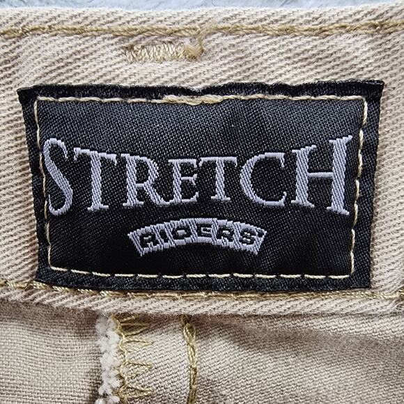 Vintage Riders Pants Womens 16P Tan Khaki High Rise Crop Capri Stretch Cotton - Picture 4 of 11